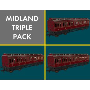 Rapido 978005 OO Gauge MR Evolution Non Corridor Carriage Pack